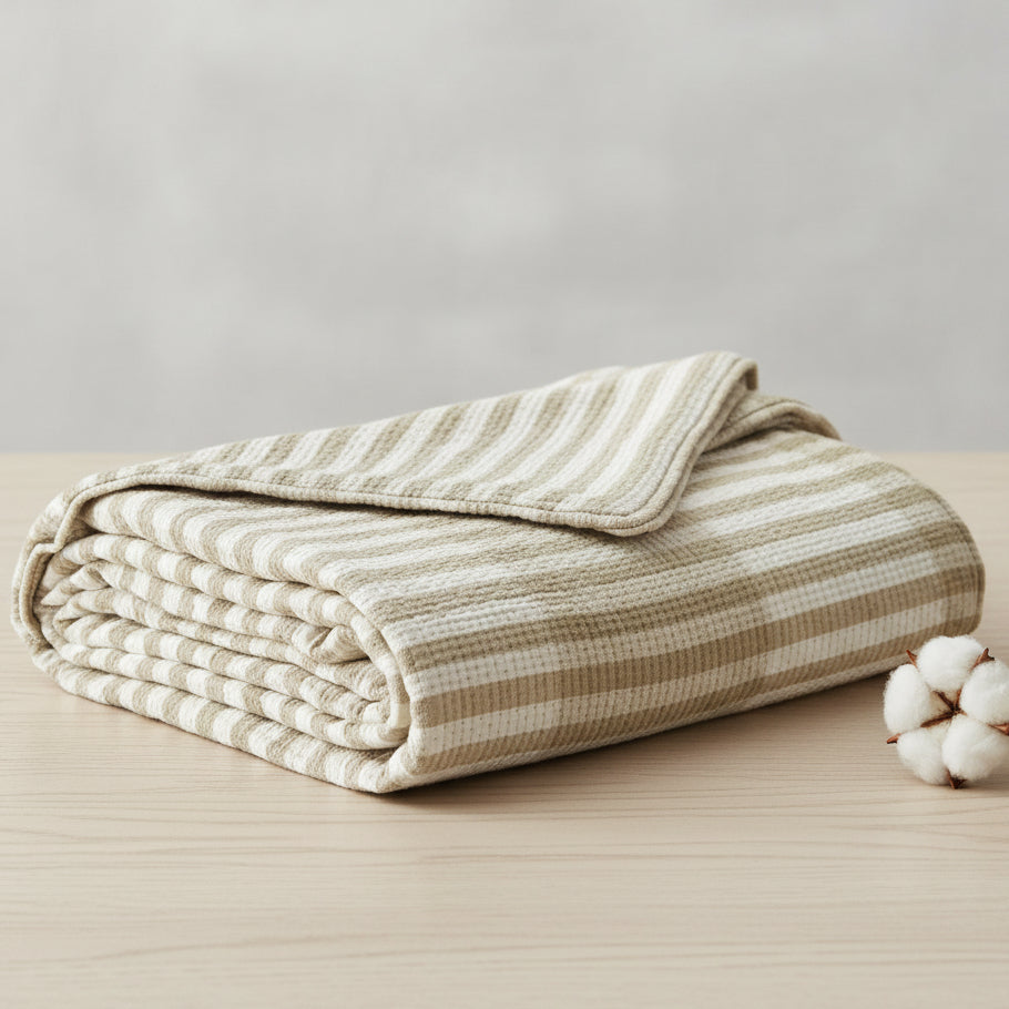 Calista Galet Cotton Bed Throw - 180 x 260 cm