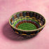 Hand-Woven Bowl in Brown & Green