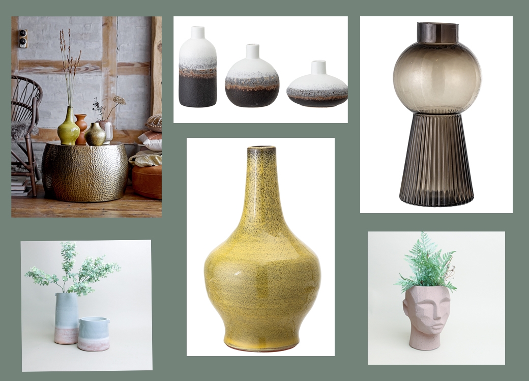 Faux Blooms, Vases, Candles, Decorative Objects