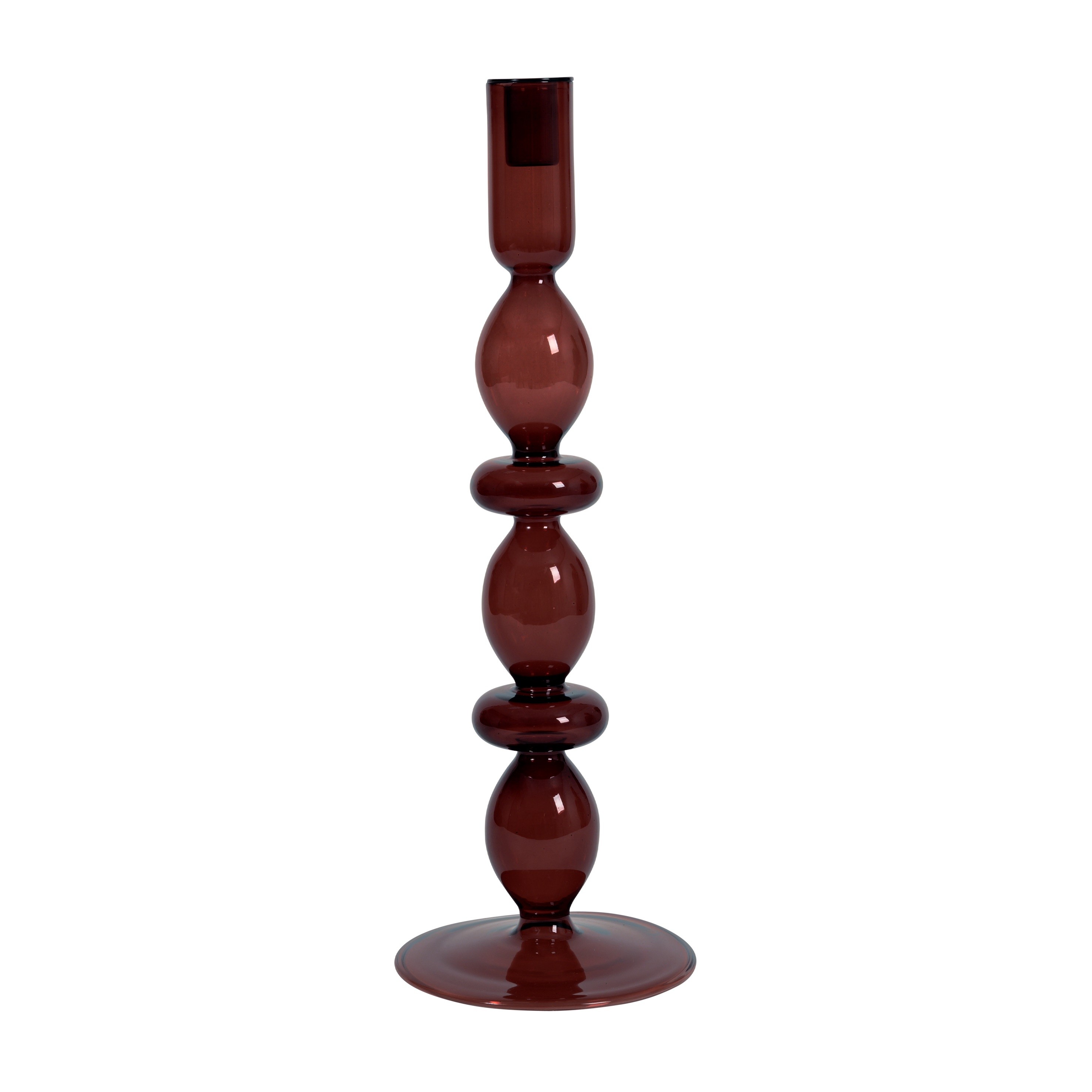 Urban Nature Culture Refined Large Candle Holder Russet Brown