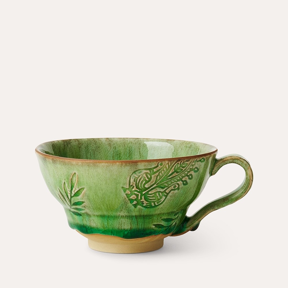 Sthal Cup with Handle Seaweed