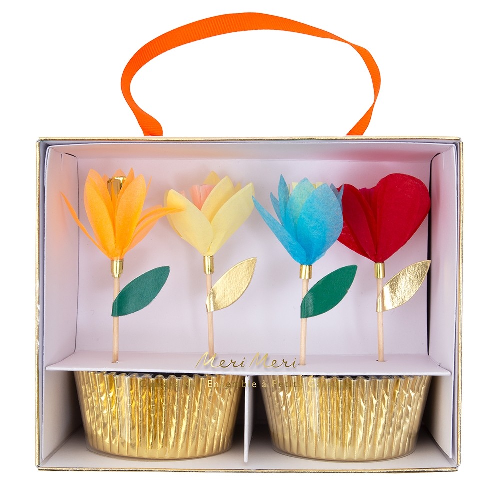 Meri Meri Bright Floral Cupcake Kit