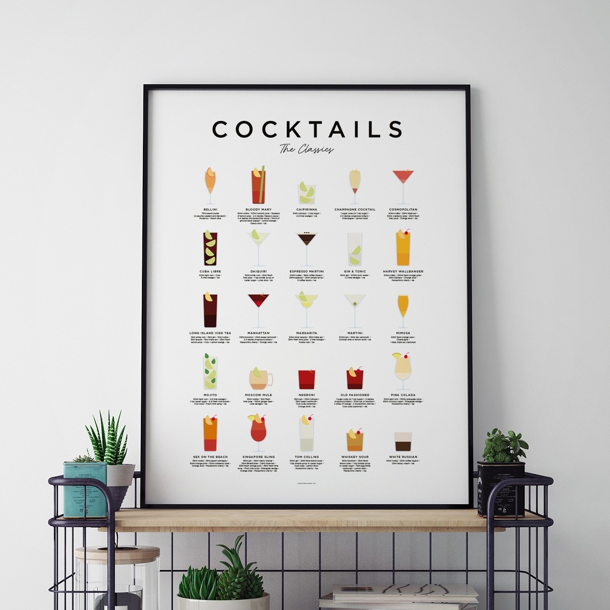 Everlong Print Co. Cocktail Guide