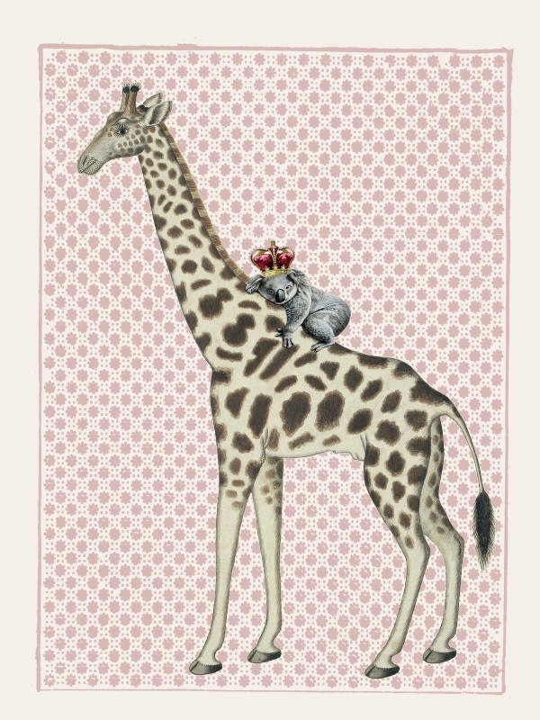 Vanilla Fly Print Giraffe 50x70cm