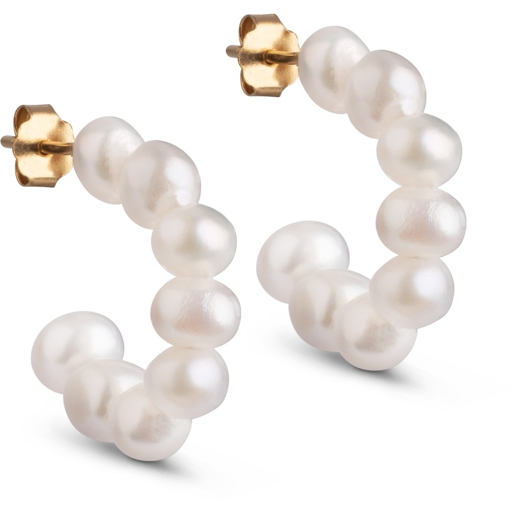 Enamel Copenhagen Chunky Pearl Hoops