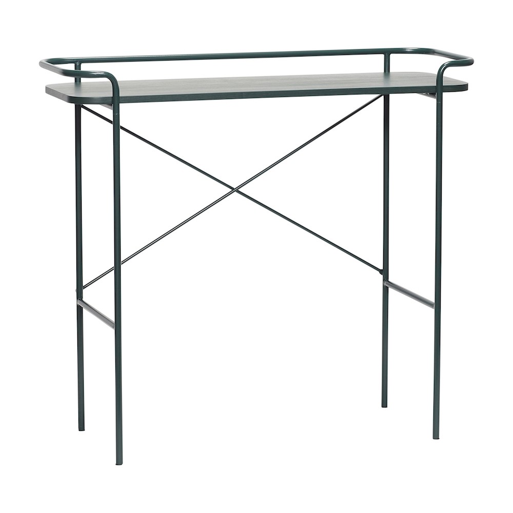 Hübsch Metal Console Table Green