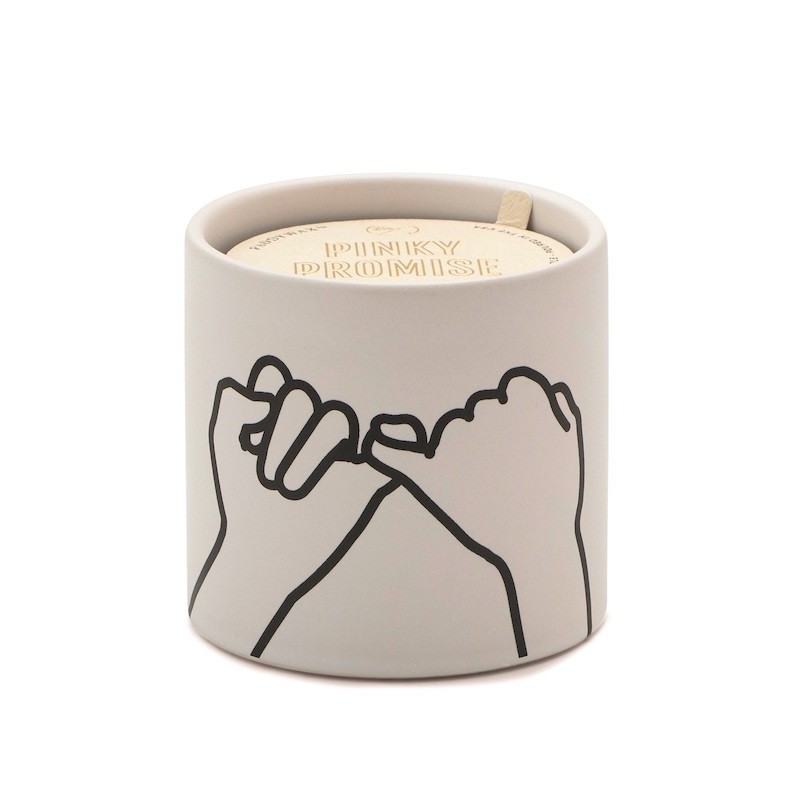 Paddywax White Ceramic Pinky Promise Candle