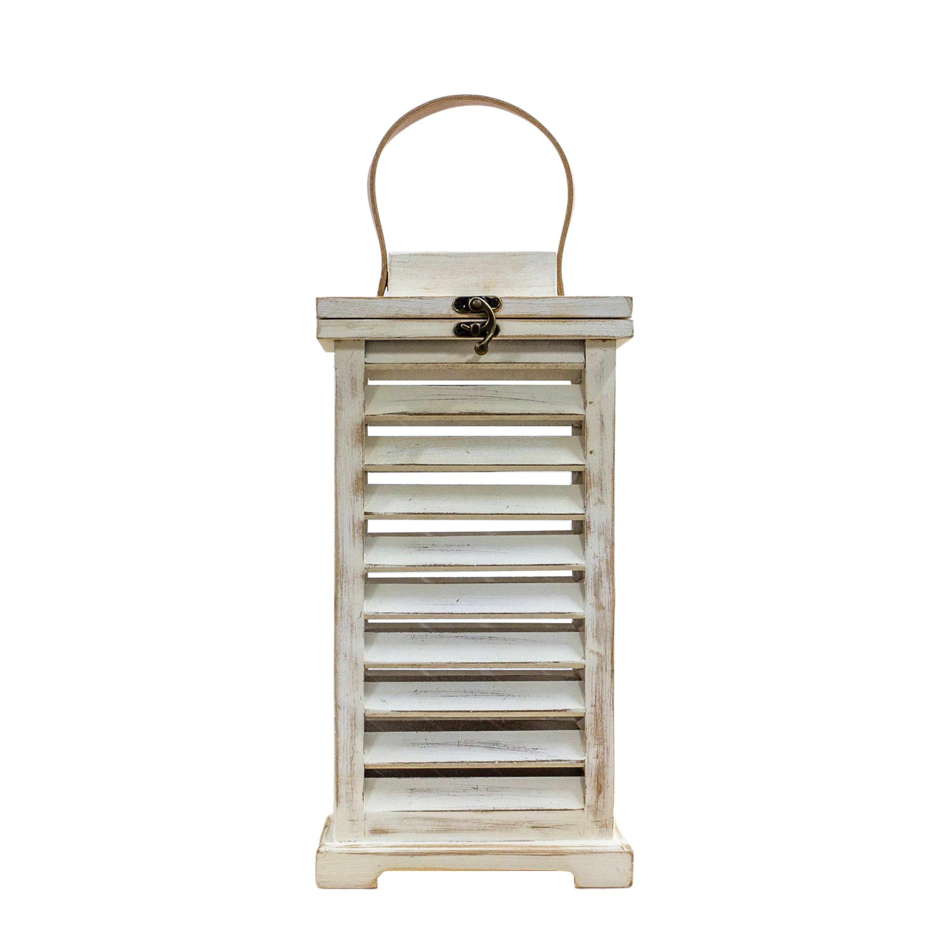 Shutter Lantern White Small