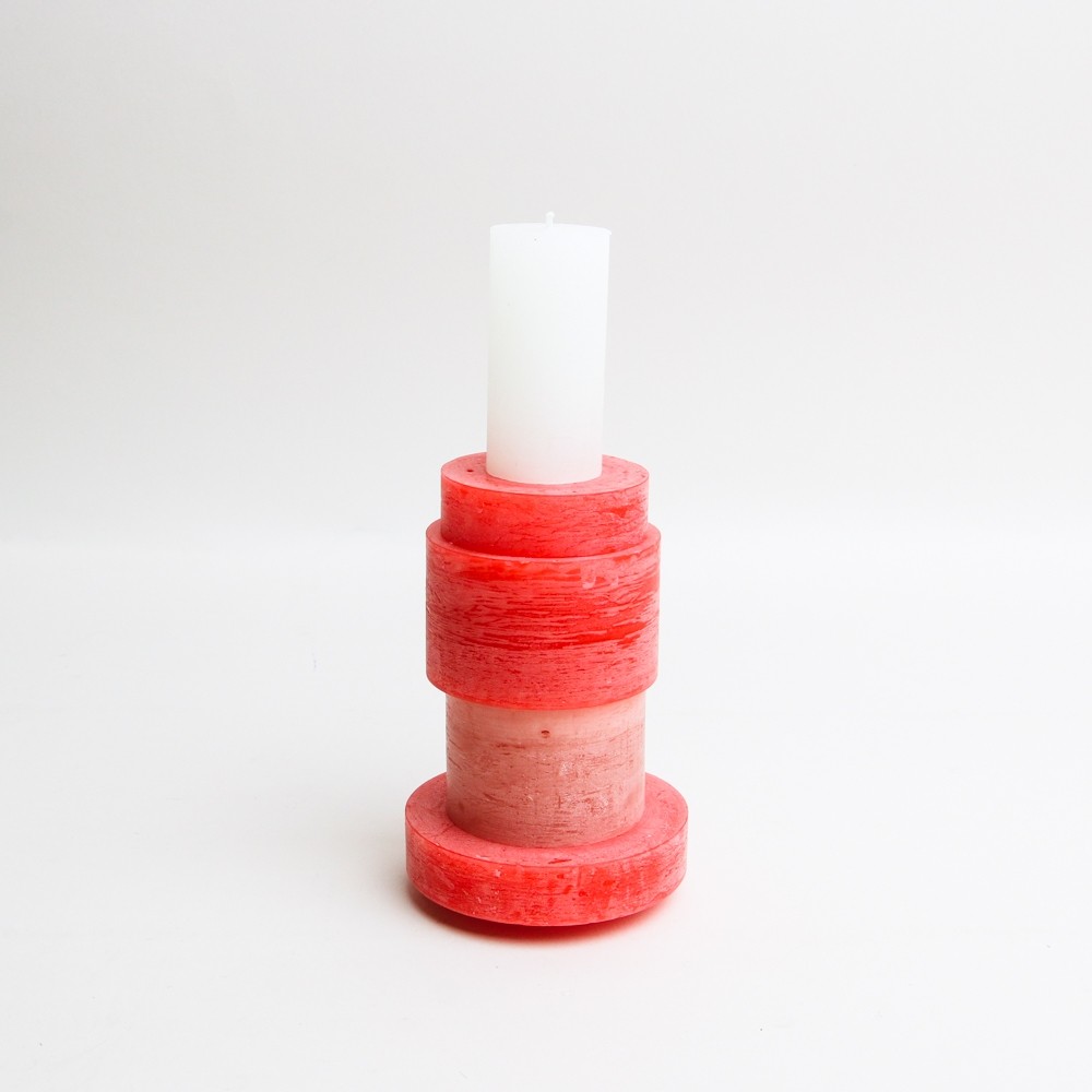 Candl Stack 3 Red and Pink