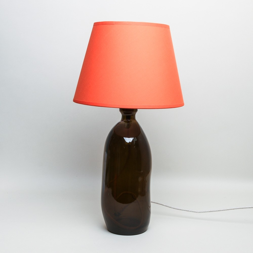 Recycled Olive Green Glass Lamp Printer Tailor Recycled Olive Green Glass Lamp