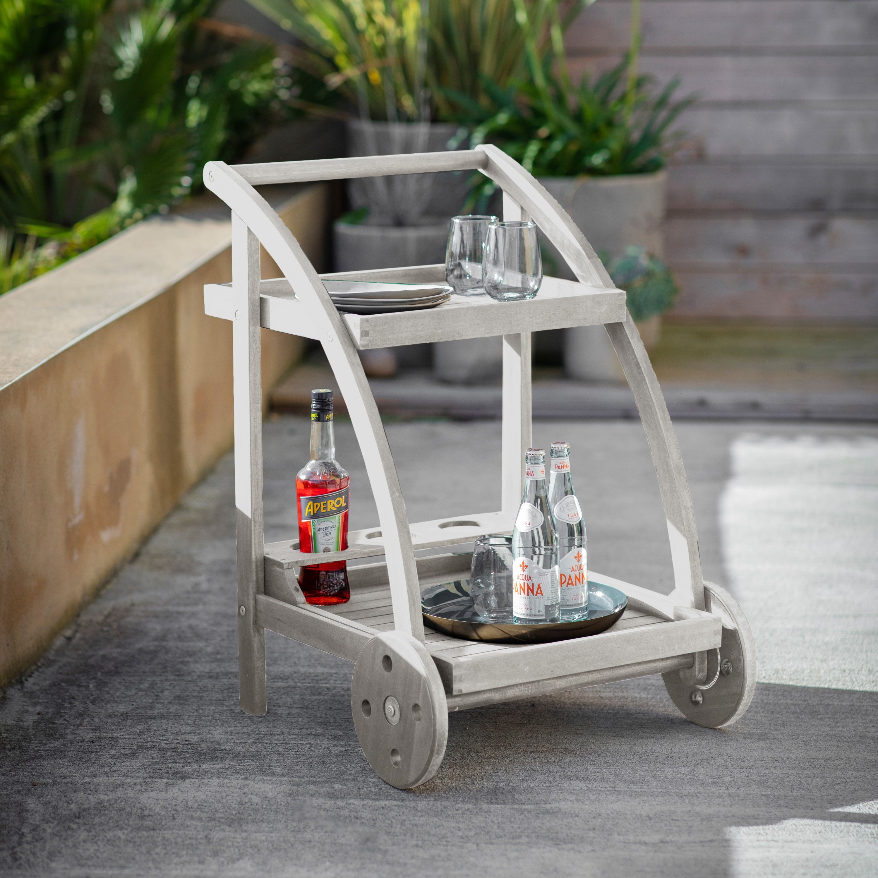 Volos Drinks Trolley Whitewash