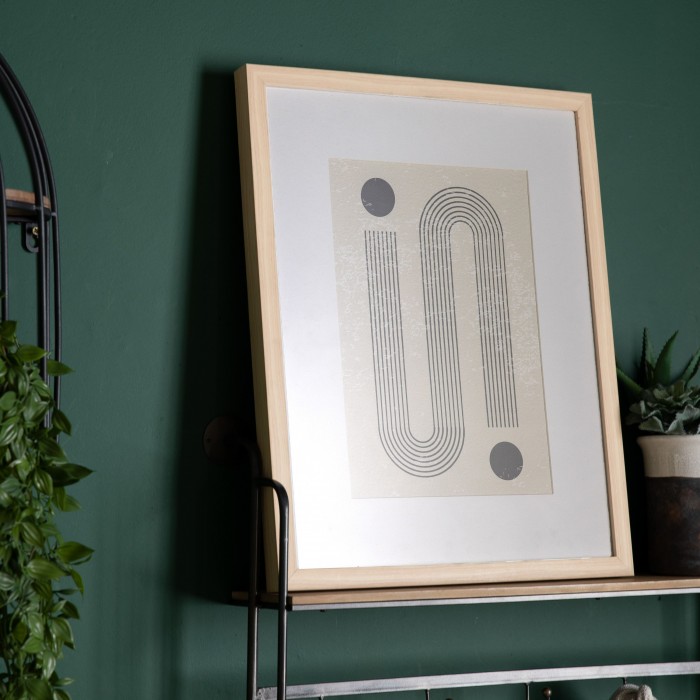 Circuit Line Drawing Framed Art