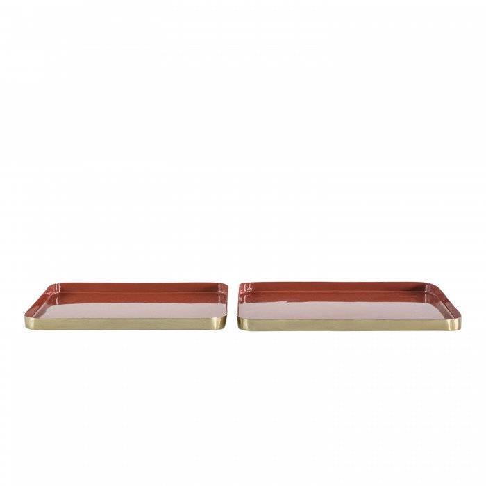 Bernie Trays Burnt Orange (Set of 2) 
