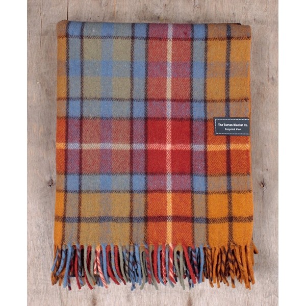 Tartan Blanket Co Recycled Wool Blanket in Buchanan Antique Tartan