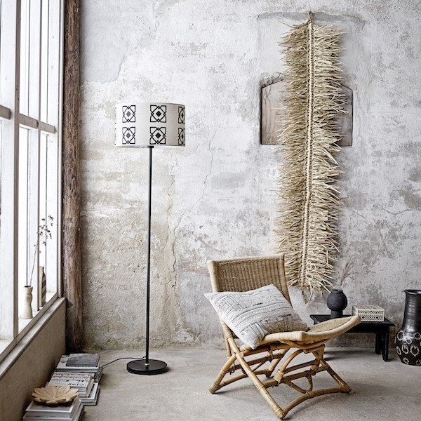 Bloomingville Selita Black Metal Floor Lamp