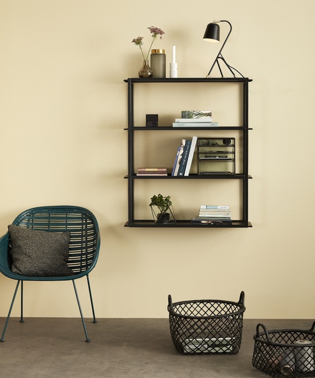 Hübsch Green Rattan Chair With Armrest