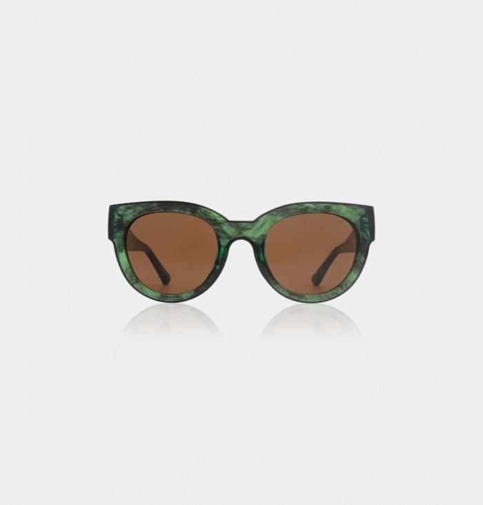 A.KJaerbede, Lilly Green Marble Transparent Sunglasses