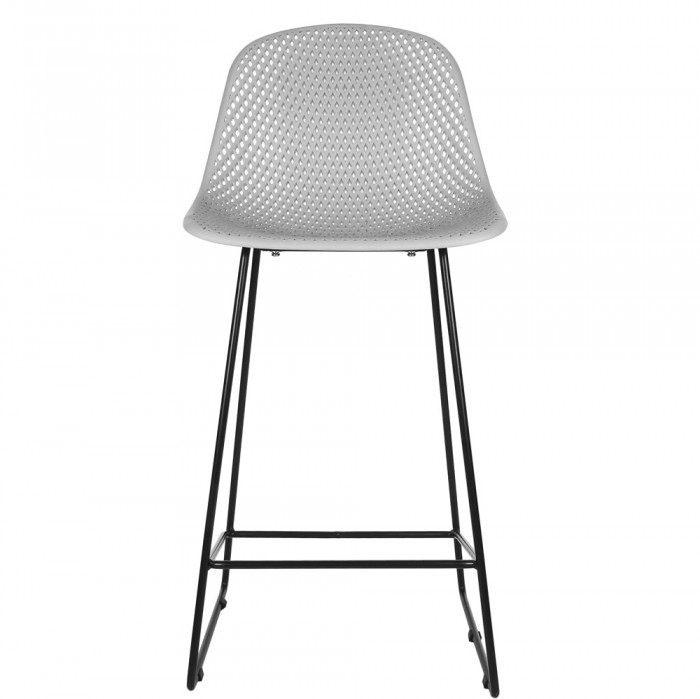 Leitmotiv Mesh Bar Stool Misty Grey