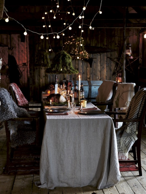 Lovely Linen Natural Beige Tablecloth