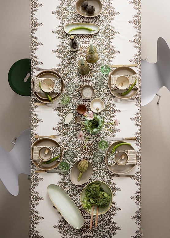 Bungalow DK Jasmine Sage Tablecloth