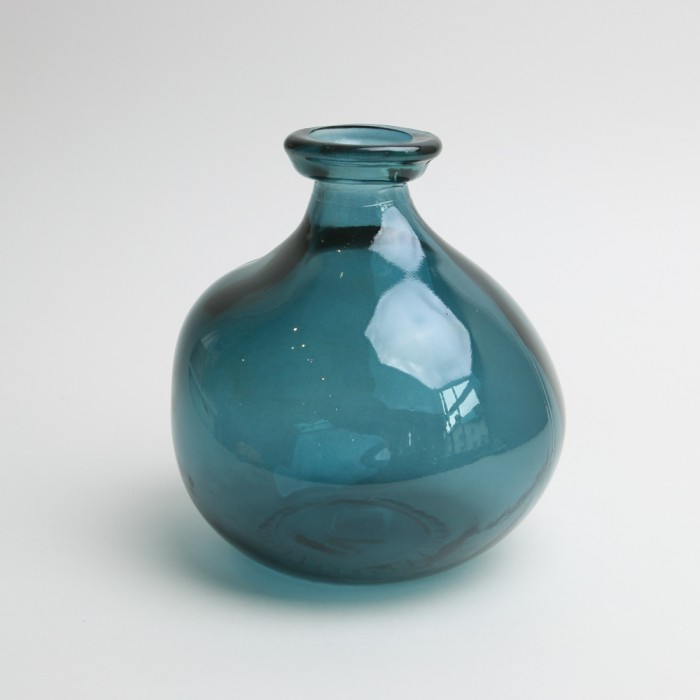 Jarapa Recycled Vase Petrol Blue