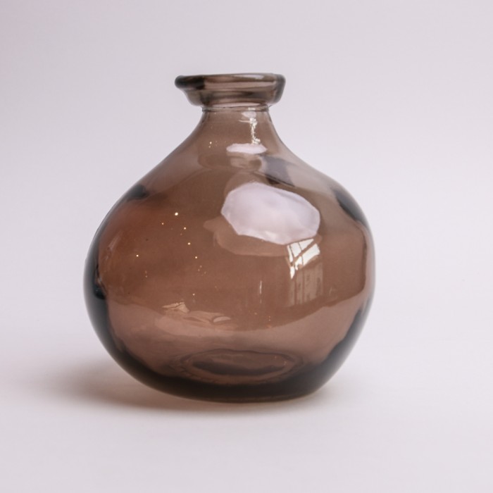 Jarapa Recycled Glass Vase Smoke