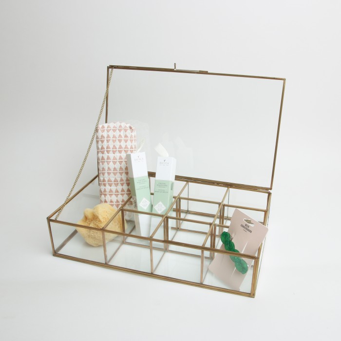 Mira Jewellery Box Large Brass